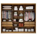 Ver imagem 2 de Guarda Roupa Casal Ambiente Londres 3 Portas 4 Gavetas Cumaru 23 com Nicho – Novo Horizonte
