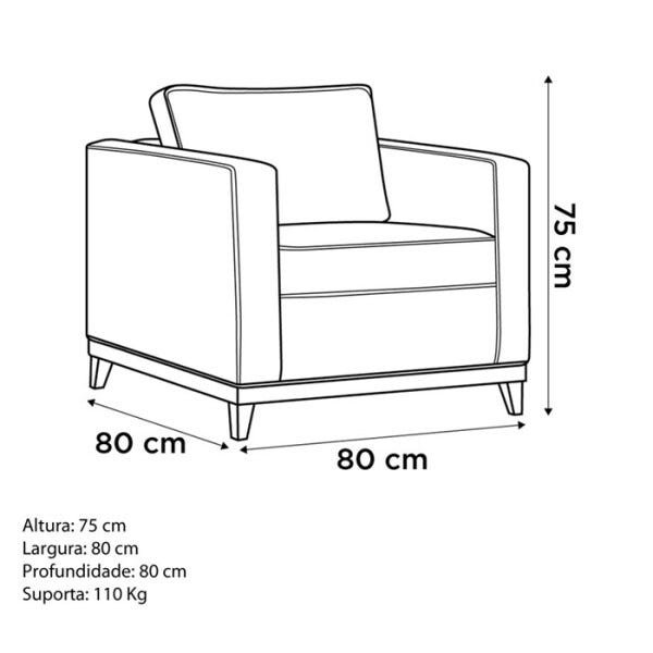Kit Poltronas Aspen Suede Bege e Mesas de Centro Sara Preto Dmonegatto - 3