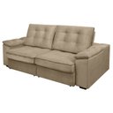 Ver imagem 2 de Sofá Retrátil e Reclinável 3 Lugares Molas Ensacadas 190cm Veludo Zurique