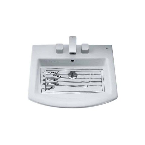 Lavatório Suspenso ou de Apoio 550x485 Hall Natação Branco