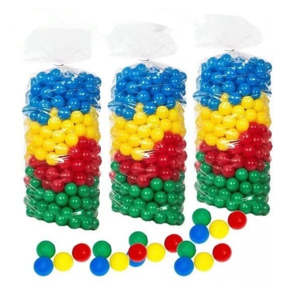 Bolinha de Plástico Colorida Para Piscina Com 100 Unidades