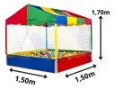 Ver imagem 3 de Quarto Infantil Piscina de Bolinhas Completa Premium 1,5 X 1,5 Quarto Bebê