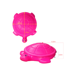 Tanque de Areia Jabuti - Bolinhas Areia Água - Rosa - 3