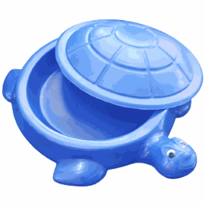 Tanque de Areia Tartaruga - Bolinhas e Água - Azul