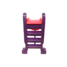 Escorregador Médio - Infantil 3 Degraus Rosa com Roxo - 2