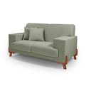 Ver imagem 5 de Sofá Milão 2 Lugares Fixo 159cm Verde Oliva Bouclê Casa Imperial