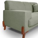 Ver imagem 4 de Sofá Milão 2 Lugares Fixo 159cm Verde Oliva Bouclê Casa Imperial