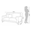 Ver imagem 3 de Sofá Milão 2 Lugares Fixo 159cm Verde Oliva Bouclê Casa Imperial