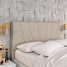 Cabeceira Estofada Queen Bragança Suede - Móveis Arapongas - 1