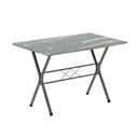Ver imagem 5 de Conjunto de Mesa Tubular 062 100x60cm Tampo em Granito com 4 Cadeiras Lívia Prata/Preto Liso/Martelado