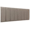 Ver imagem 1 de Cabeceira Queen Linho Cinza Placa Modulada Estofada Ripada Adesiva