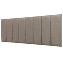 Ver imagem 3 de Cabeceira Queen Linho Cinza Placa Modulada Estofada Ripada Adesiva