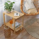 Ver imagem 3 de Sapateira Banco Laguna 2 prat 52,6Ax60Lx42P em Madeira Cubomob MEL