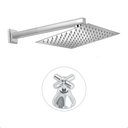 Ver imagem 1 de Ducha Chuveiro Quadrado 25x25 C/ Acabamento Registro Padrão Docol C31