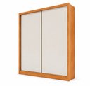 Ver imagem 3 de Guarda Roupa Solteiro MDF com Espelho 2 Portas 3 Gavetas Toronto Marrom/Cinamomo Fendi