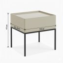 Ver imagem 2 de Mesa de Cabeceira Multifuncional Smart Tech: Carregador por Indução, LED e Gavetas Soft Close CT-15