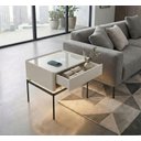 Ver imagem 5 de Mesa de Cabeceira Multifuncional Smart Tech: Carregador por Indução, LED e Gavetas Soft Close CT-15 