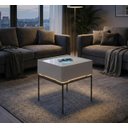 Ver imagem 3 de Mesa de Cabeceira Multifuncional Smart Tech: Carregador por Indução, LED e Gavetas Soft Close CT-15 