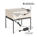 Ver mais imagens de Mesa de Cabeceira Multifuncional Smart Tech: Carregador por Indução, LED e Gavetas Soft Close CT-15 