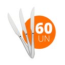 Ver imagem 1 de KIT - 60 Facas para Churrasco Luxo Laguna em Aço Inox FITOP - Tramontina