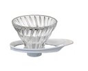 Ver imagem 1 de Suporte Coador Hario Vidro Branco V60-01 - 1-2 Xíc
