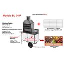 Ver imagem 2 de Carrinho de Churrasco Luxo com Rodas Pneumática Branco Bl04p Cefaz