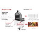 Ver imagem 2 de Carrinho de Churrasco Espetinho Luxo Branco Rodas Maciças Bl03m Cefaz