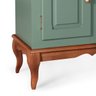 Gabinete para Banheiro com Cuba e Armário Espelheira Dália 3064 - Verde Musgo/imbuia Glazer - 3