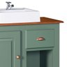 Gabinete para Banheiro com Cuba e Armário Espelheira Dália 3064 - Verde Musgo/imbuia Glazer - 2
