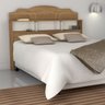 Cabeceira Estrela Mdf Moderna Elegante Nichos Resistente:casal/bege - 1