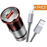 Carregador Turbo Fast Veicular + Cabo Ios Lightning Kaidi - 2
