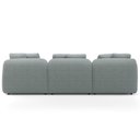 Ver imagem 6 de Sofá 3 Lugares para Sala de Estar Living 228cm Arlo F04 Linho Cinza - Lyam Decor