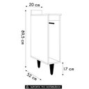 Ver imagem 5 de Balcão de Cozinha Porta Pano 20cm Pérola Z34 Branco Mpozenato