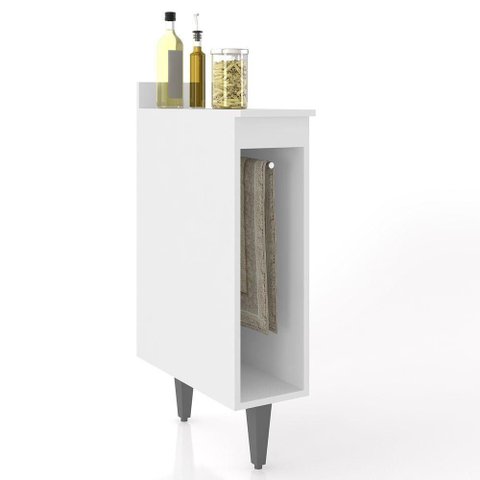 Balcão de Cozinha Porta Pano 20cm Pérola Z34 Branco Mpozenato
