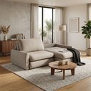 Ver imagem 1 de Sofá Retrátil Luka 2.30m 3 Lugares Pillow Top 18cm Molas Ensacadas Estilo Luxo Sala Moderna - Palha