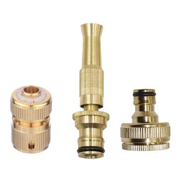 Bocal de Mangueira Modelo Novo 3 Peças Pistola de Alta Pressão Ajustável para Limpeza Jardinagem Mun - 1 Bocal de Mangueira Modelo Novo 3 Peças Pistola de Alta Pressão Ajustável para Limpeza Jardinagem Mun - 1