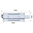 Ver imagem 2 de Ferrolho Trinco Tarjeta Fecho Chato para Porta Janela Portão 10cm Zincado | Silvana | Kit 02 Un