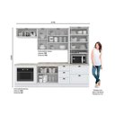 Ver imagem 2 de Cozinha Modulada Americana 7 Peças 2 Aéreos + 2 Balcões + 1 Paneleiro + 2 Complementos C5p42