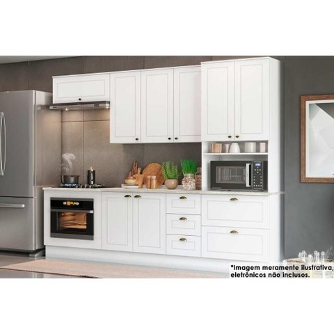 Cozinha Modulada Americana 7 Peças 2 Aéreos + 2 Balcões + 1 Paneleiro + 2 Complementos C5p42