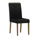 Ver imagem 2 de Conjunto 4 Cadeiras Caroline Imbuia/veludo Preto - New Ceval