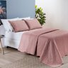 Colcha Bouti Lisa Padrão 3 Peças - Dupla Face - Rose - 2