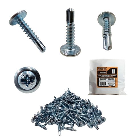 Kit 500 Parafusos Phillips Auto Brocante 4.2 X 19 Arsenal