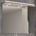 Ver imagem 1 de Armário Espelheira de Banheiro 100cm com Led 01 Porta Ref 1000 Cewal - Arenito/portoro