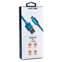 Ver imagem 3 de Cabo Usb A-macho Micro Usb 2.0 - 1 Metro Hayom - Cb1117 Azul