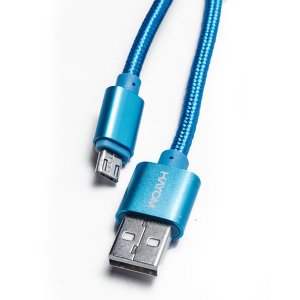 Cabo Usb A-macho Micro Usb 2.0 - 1 Metro Hayom - Cb1117 Azul