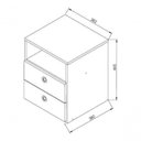 Ver imagem 5 de Quarto Juvenil C- Cama 80 e Mesa de Cabeceira Tokio