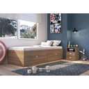 Ver imagem 2 de Quarto Juvenil C- Cama 80 e Mesa de Cabeceira Tokio