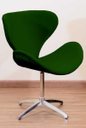 Ver imagem 2 de Poltrona Decorativa Swan Pé Giratório de Alumínio:verde