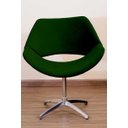 Ver imagem 2 de Poltrona Decorativa Vazada Pé Giratório de Alumínio:verde