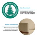 Ver mais imagens de Poltrona Decorativa Estofada com Pés em Madeira Maciça Estelí Espresso Móveis